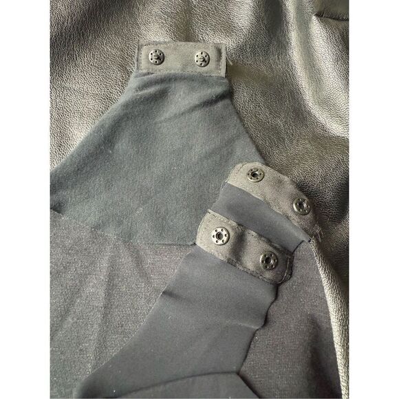 Commando Black Onesleeve Faux Leather Bodysuit - Picture 7 of 11